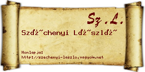 Széchenyi László névjegykártya